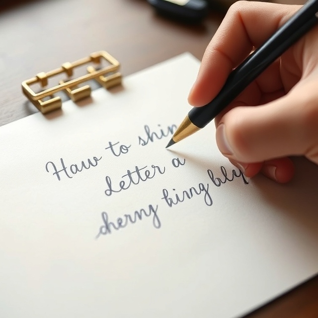Handwriting a letter