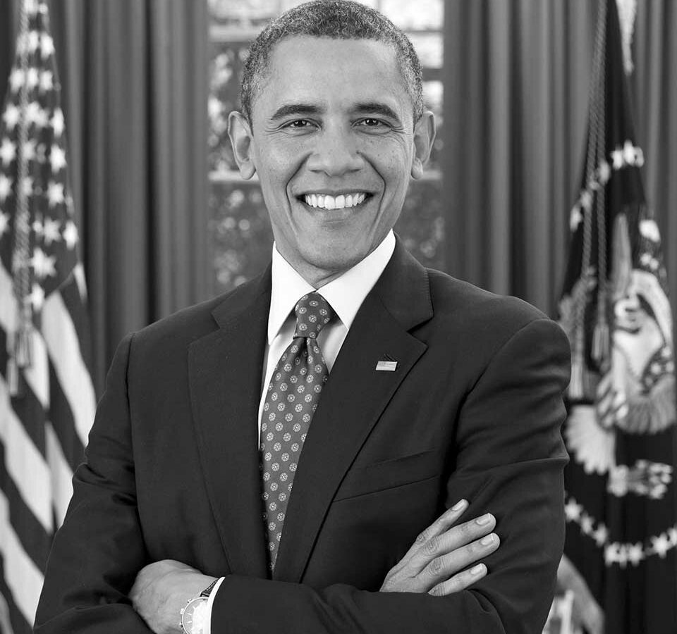 Barack Obama smiling