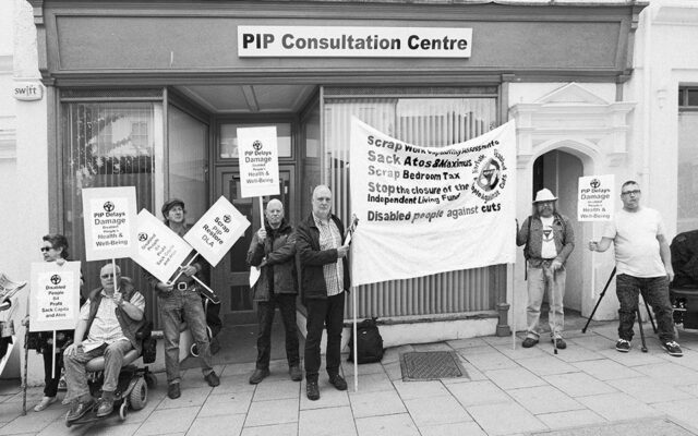 PIP Consultation Centre protest outside