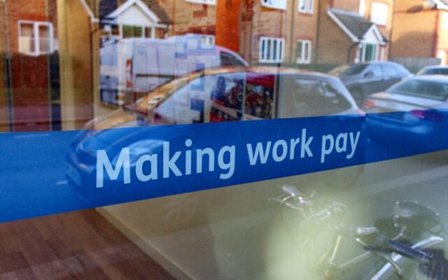 Making work pay sign