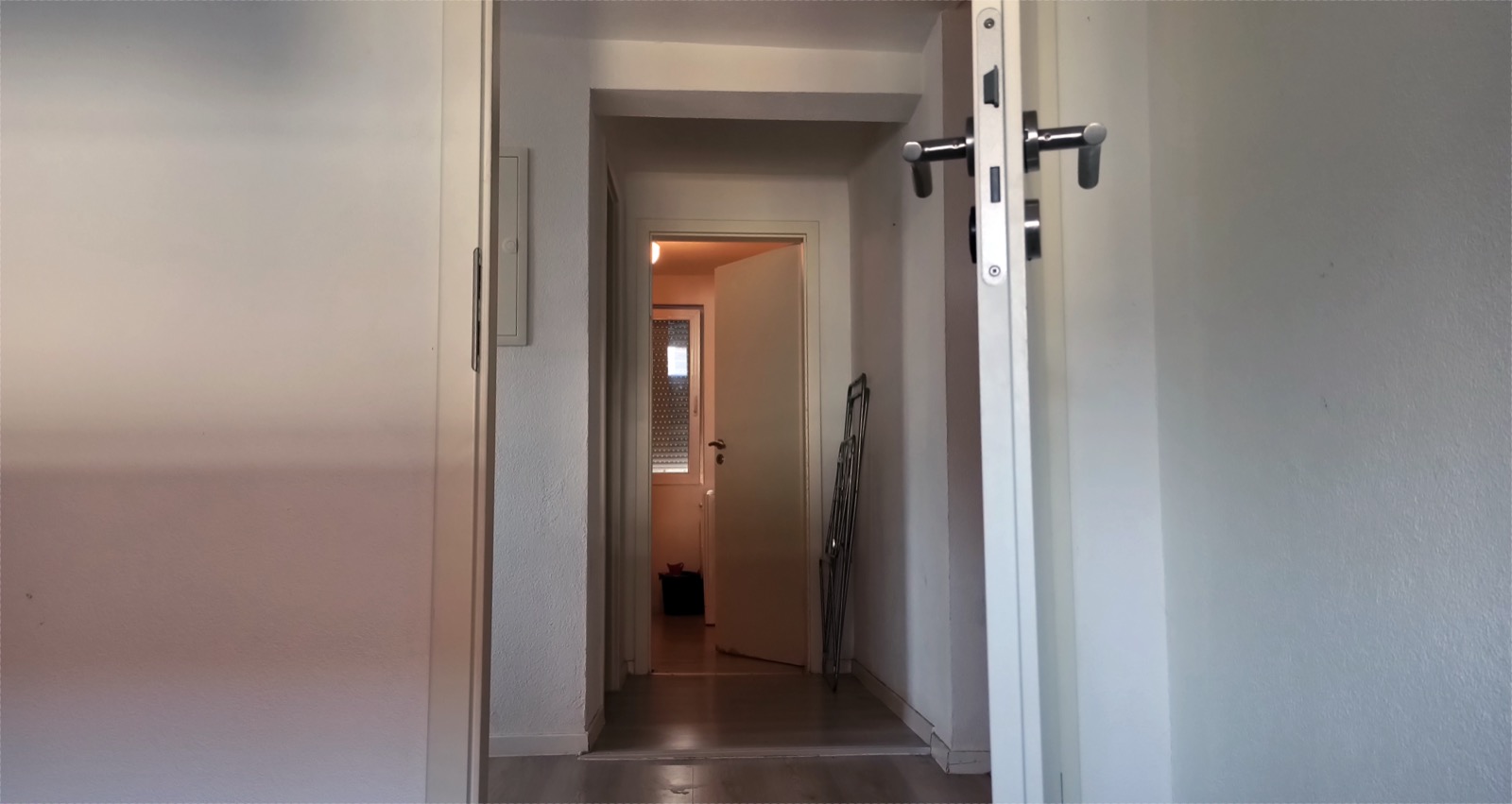 Open door to small room