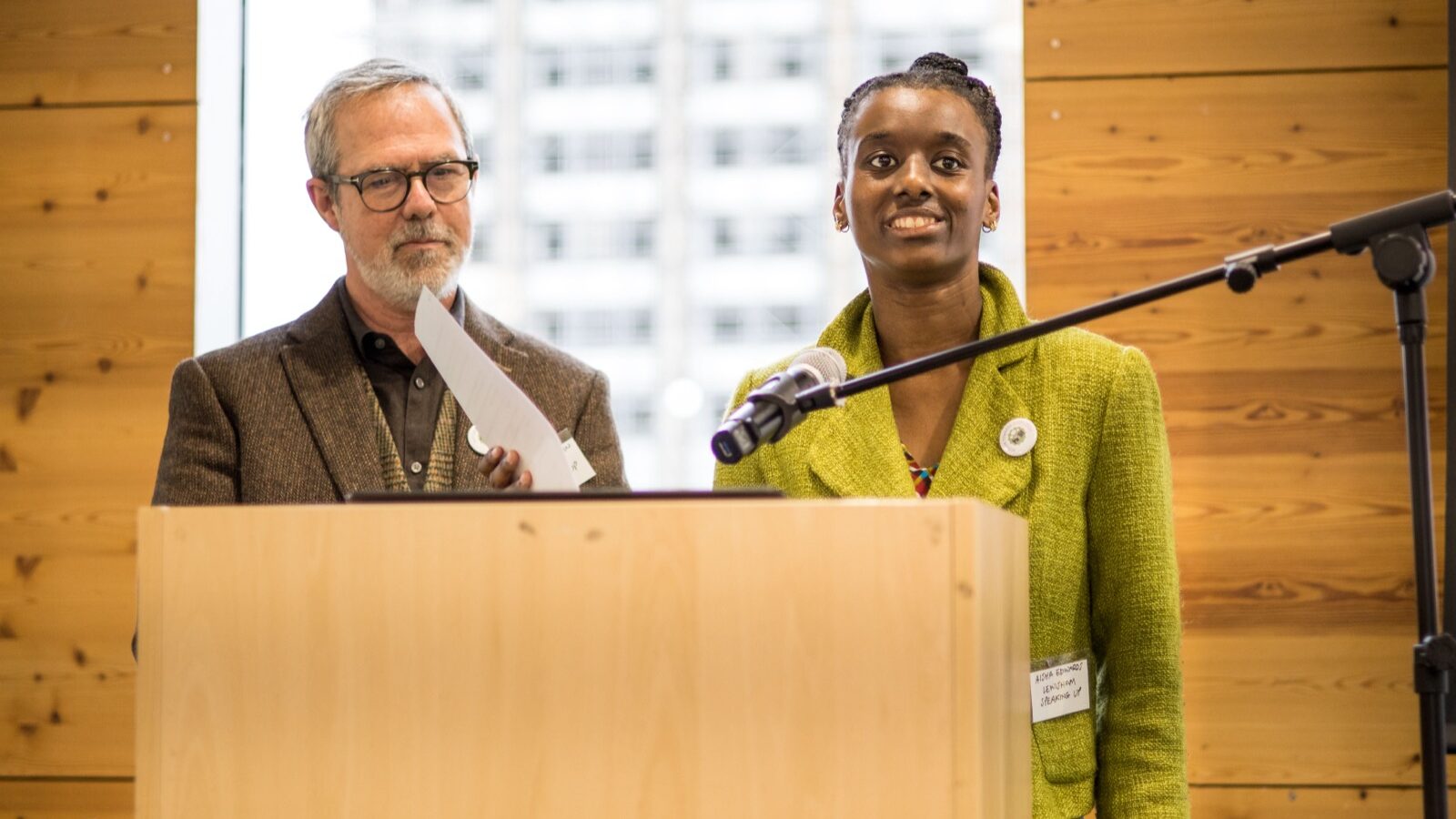 Aisha Edwards and Marsh Stitchman of Lewisham Speaking Up