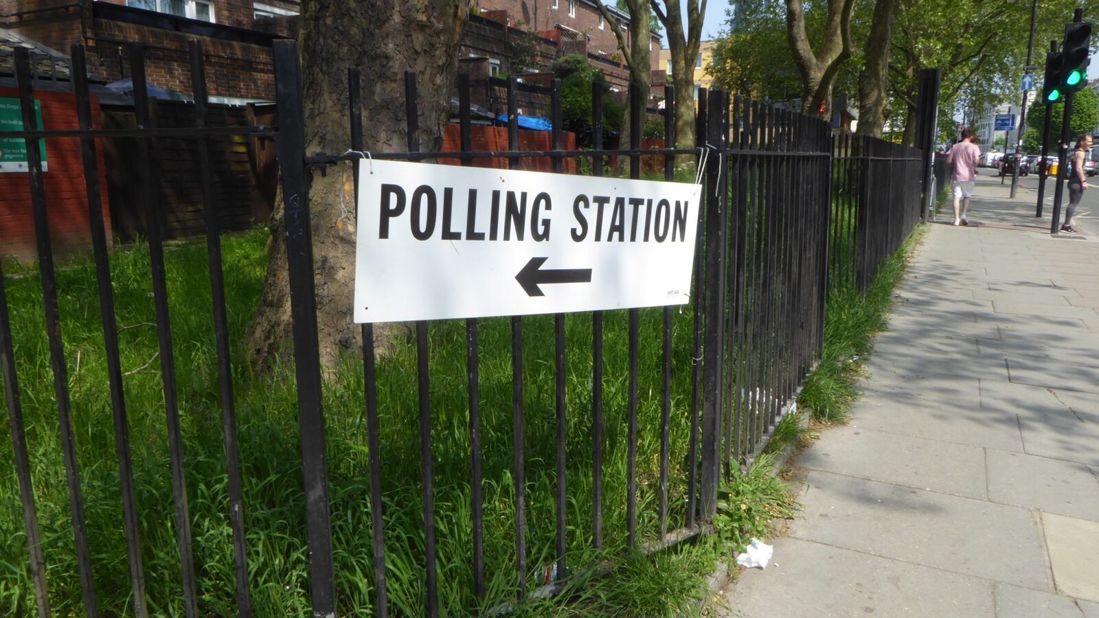 Polling Station sign