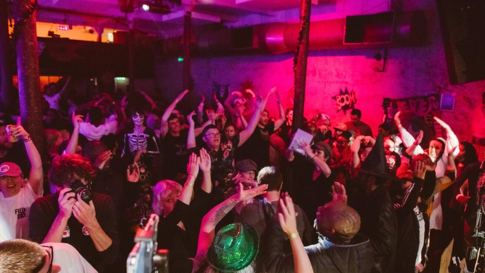 Dancers at club night at Bubble Club