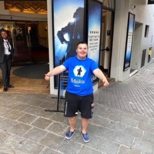 Louis Cartwright outside Matilda