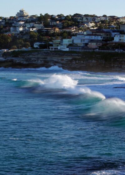 Waves on sea shore