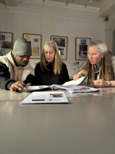 Paul Christian with fellow researcher Sue Ledger and Sarah Garrod